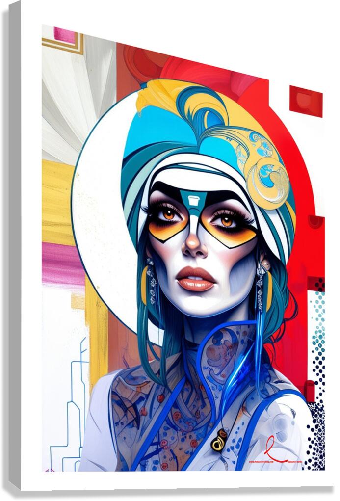Michelle in Abstract Canvas Print
