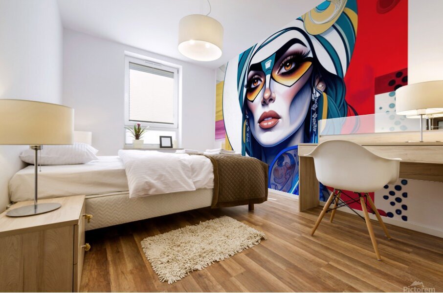 Michelle in Abstract Mural print