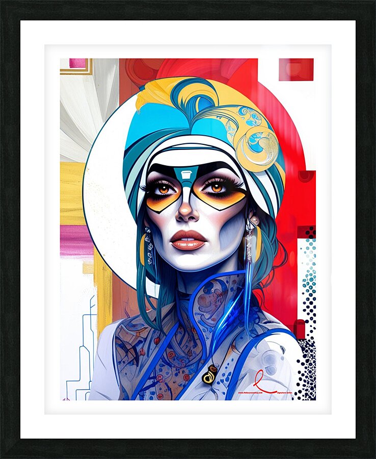 Michelle in Abstract Picture Frame print