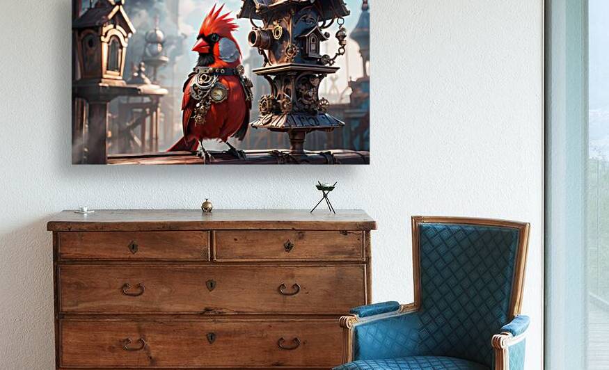 Steam Punk Cardinal by The Lazy Eye Shop