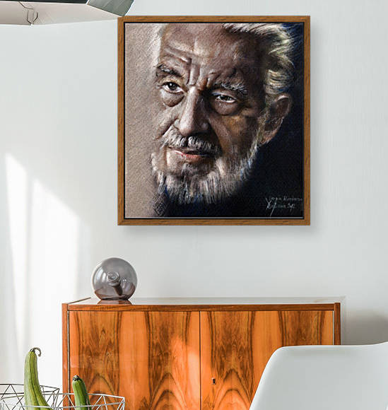 Sergiu Nicolaescu portrait drawing  by Daliana Pacuraru