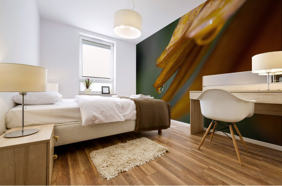 Sunflower Droplet Mural print