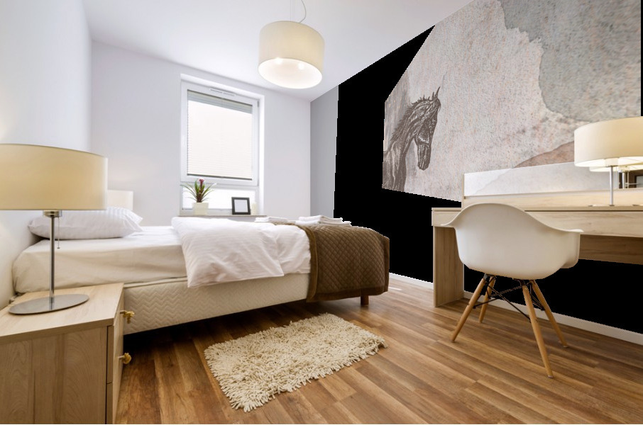 Stepping up Mural print