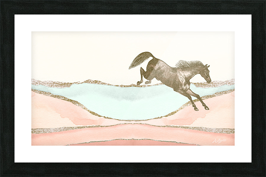 soft landing Picture Frame print