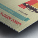UBER should go Driver less Metal print