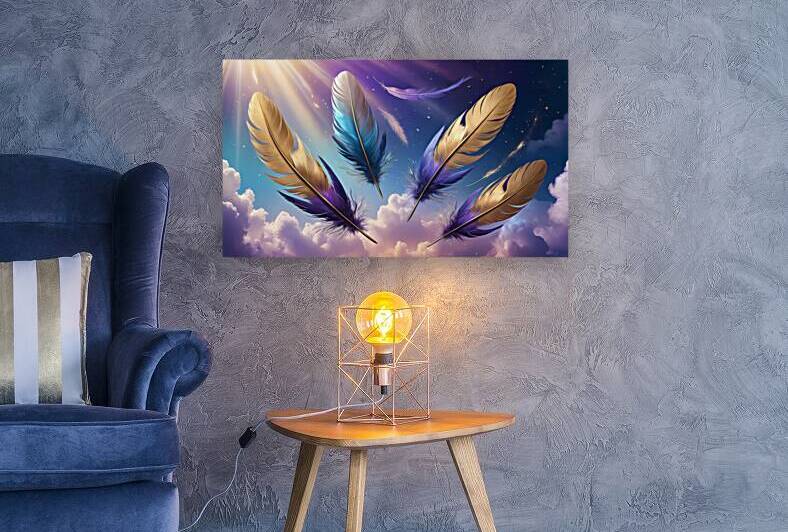 Magical Iridescent Feathers: A Paradise Dreamscape by Connected Creations
