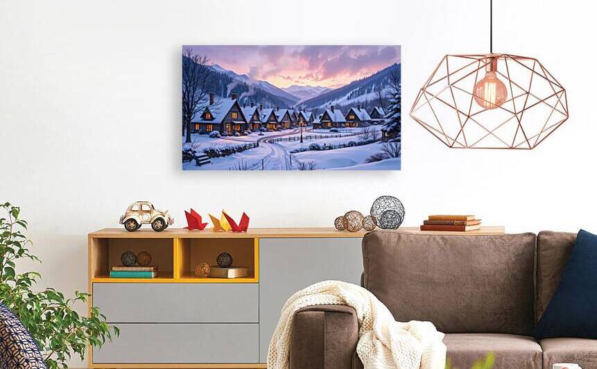 Twilight in the Winter Village by Connected Creations
