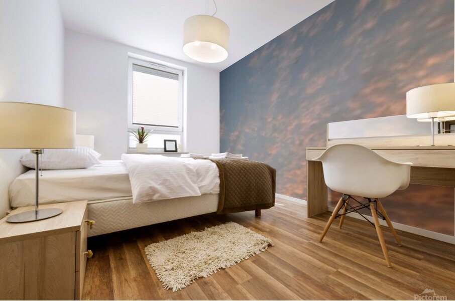 Orange Clouds Mural print