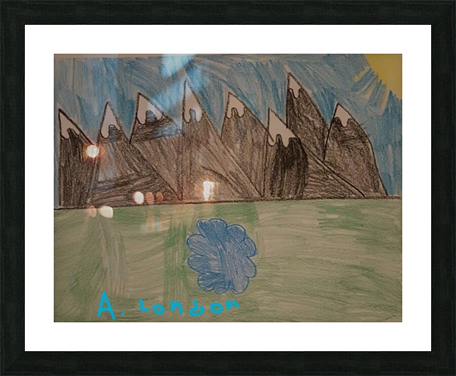 Mountain Peaks Picture Frame print