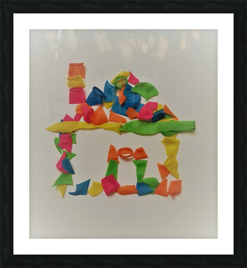 Balloon House Picture Frame print