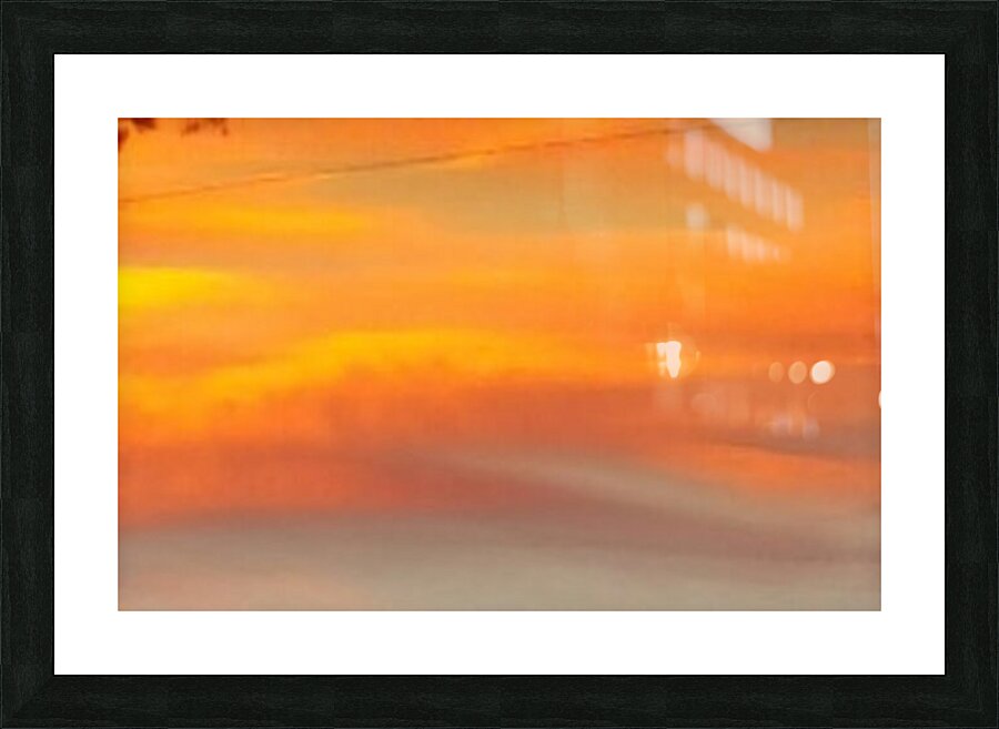 orange sky Picture Frame print