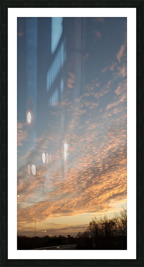 Orange Clouds Picture Frame print