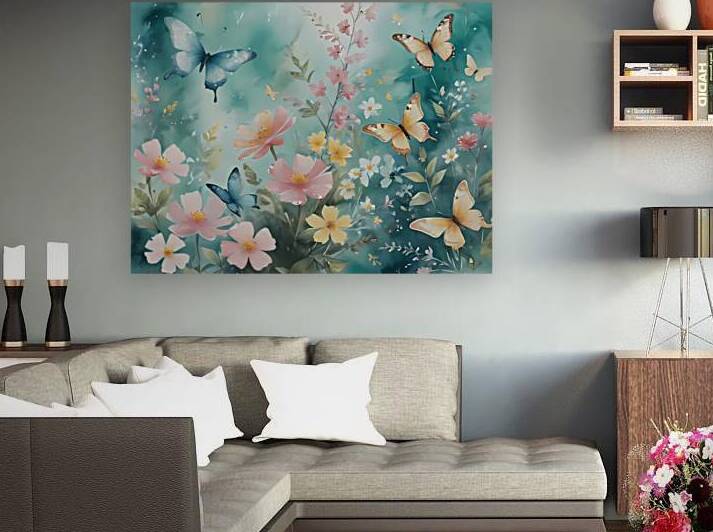 Whispers of Spring: Watercolor Garden Bliss by sama photo
