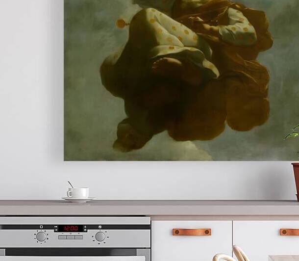 Baroque Celestial Figure – 16K Remastered European Masterpiece Wall Art by sama photo