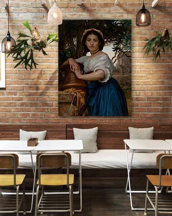 The Village Maiden: 19th Century Classical Masterpiece - 100K Giga-Pixel Ultra-Scale Restoration by sama photo