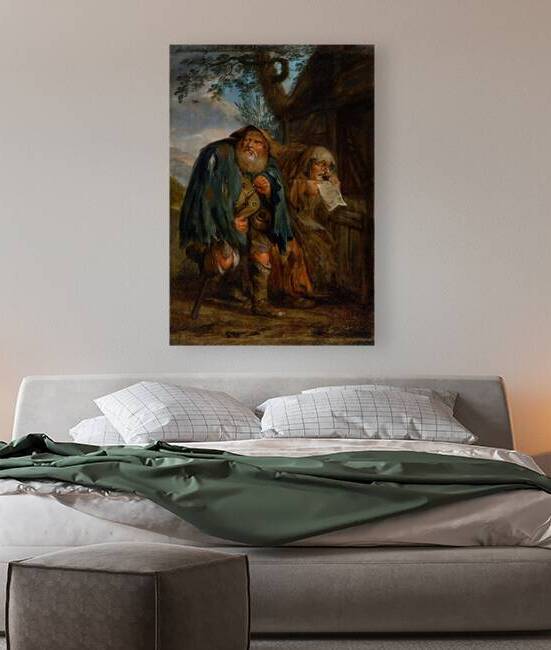 Flemish Peasant Village Scene – Dutch Baroque Inspired Painting Remastered 16K Wall Art by sama photo