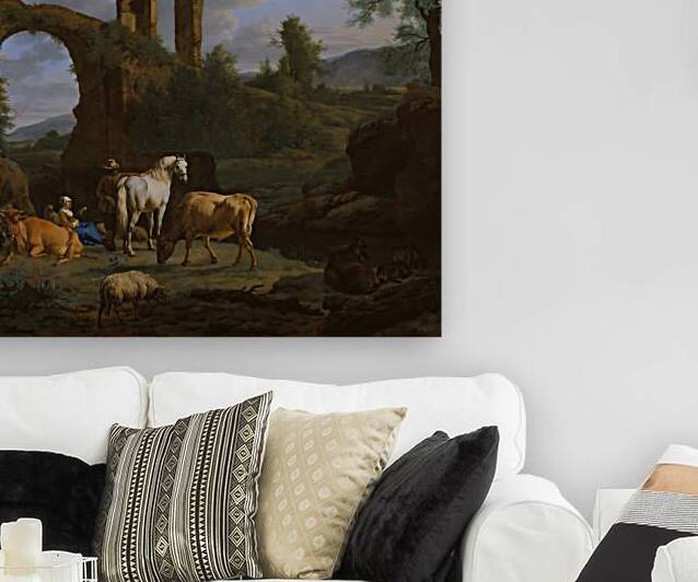 The Pastoral Haven: Classical Ruins & Livestock - 16K Ultra-HD Restoration by sama photo