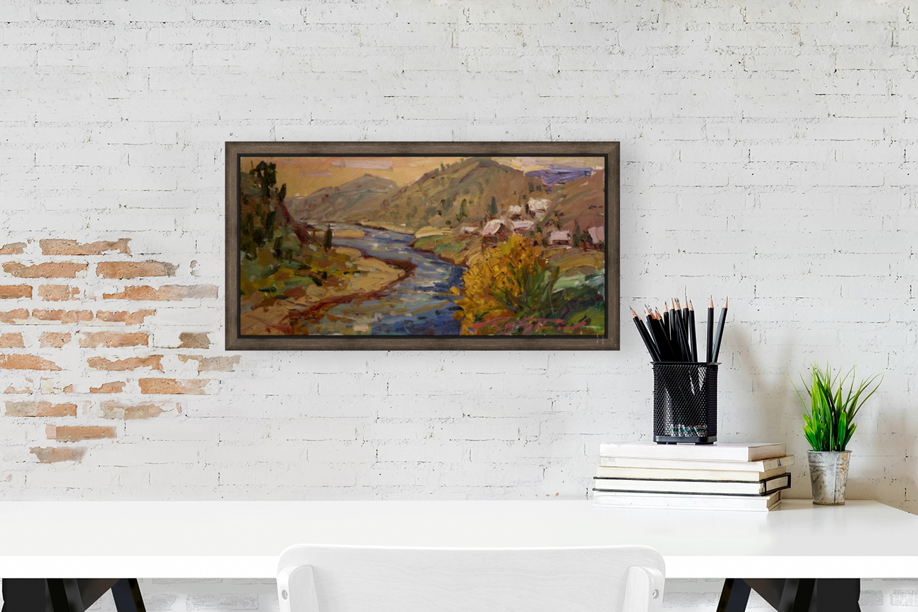 A Winding River - Barry Thomas   Reproduction