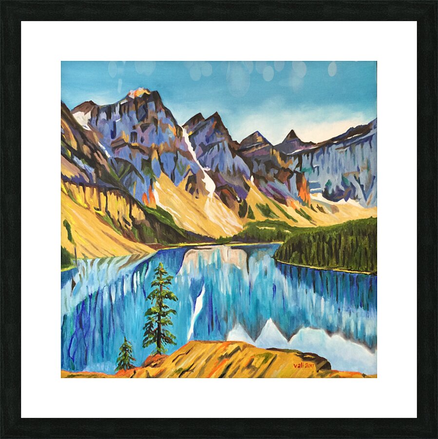 Reflection in Sapphire Picture Frame print