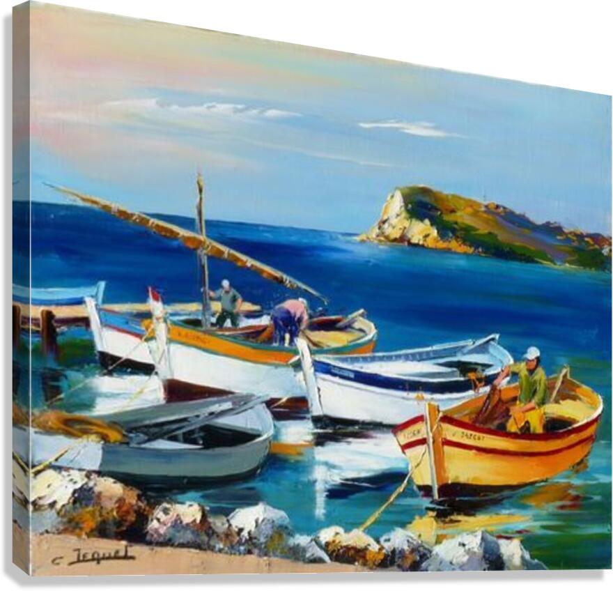 Bateaux de peche  Canvas Print
