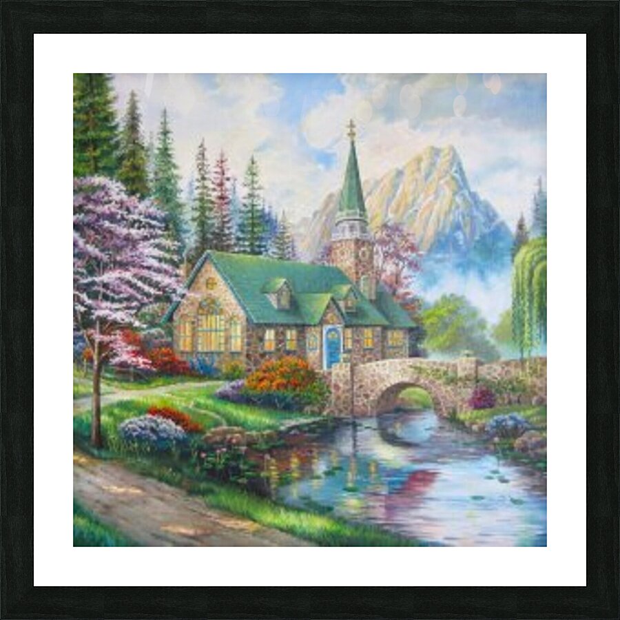 Maison au paradis  Picture Frame print