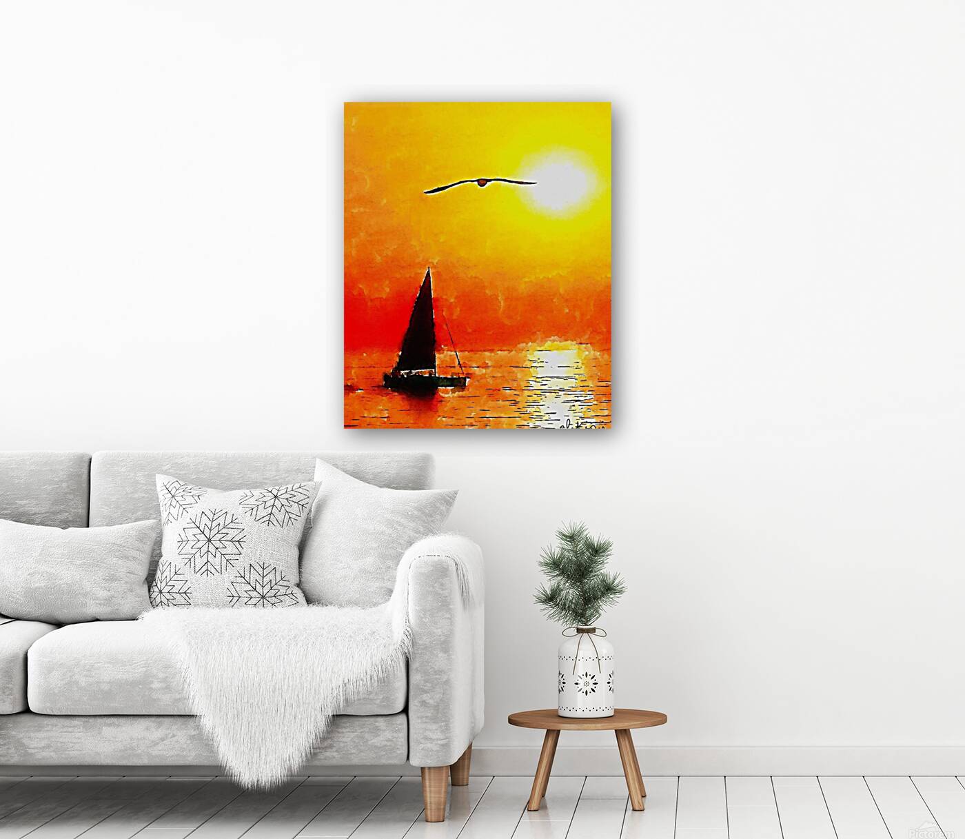 Coucher de soleil  Reproduction