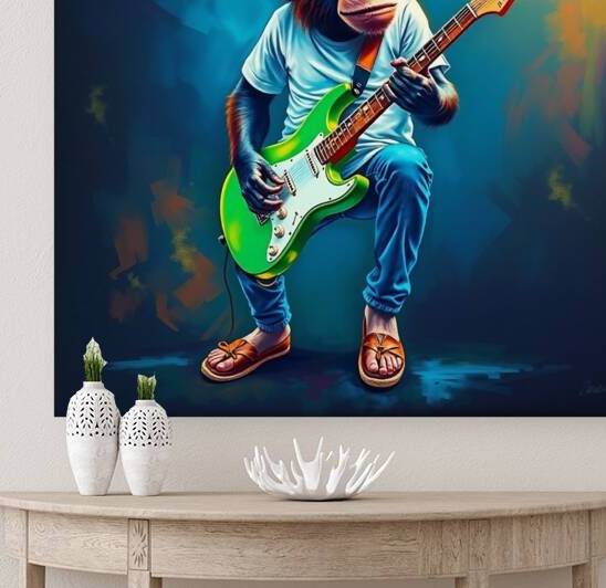 Singe guitariste  by kholio10