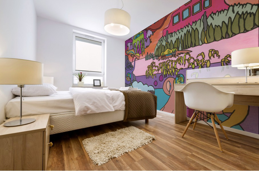 Bifurcations and Solace Mural print