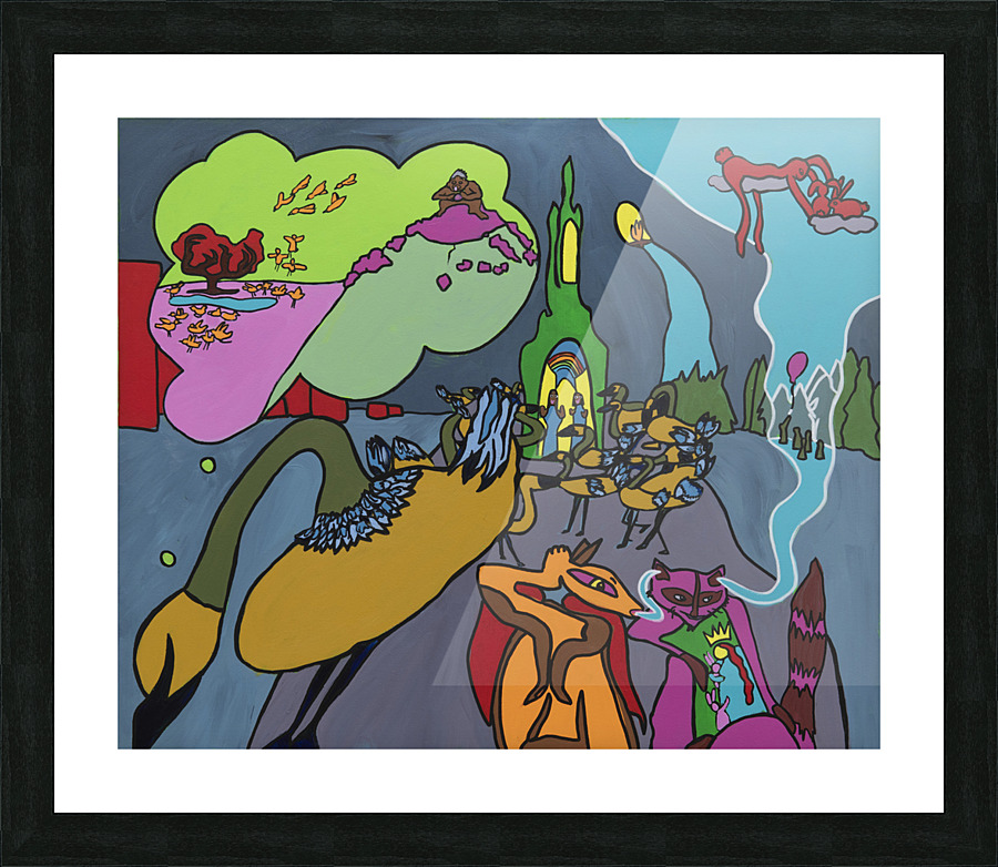 The Miracle Tower Picture Frame print