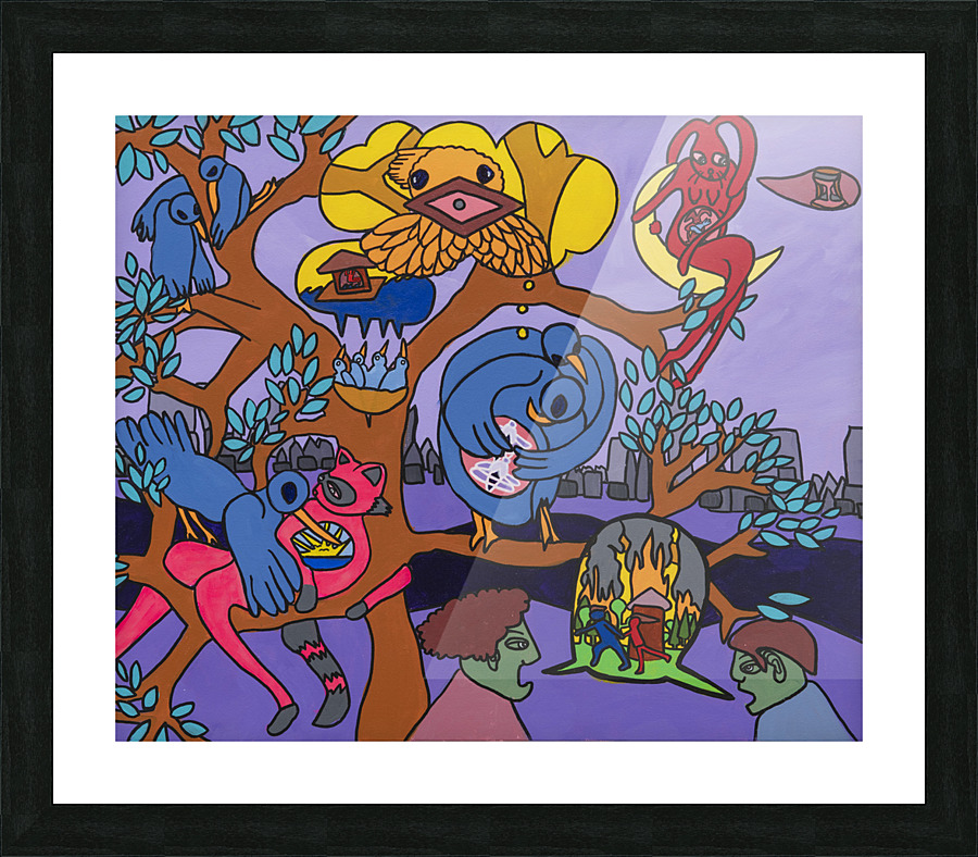 Semiocapitalism Picture Frame print