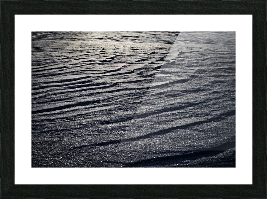 Snow Shapes Picture Frame print
