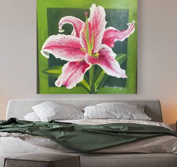 Pink Lily by Monica Moreira