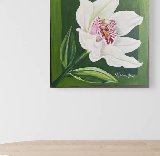 White Orchid by Monica Moreira