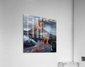 volcanic mountain eruption Acrylic Print