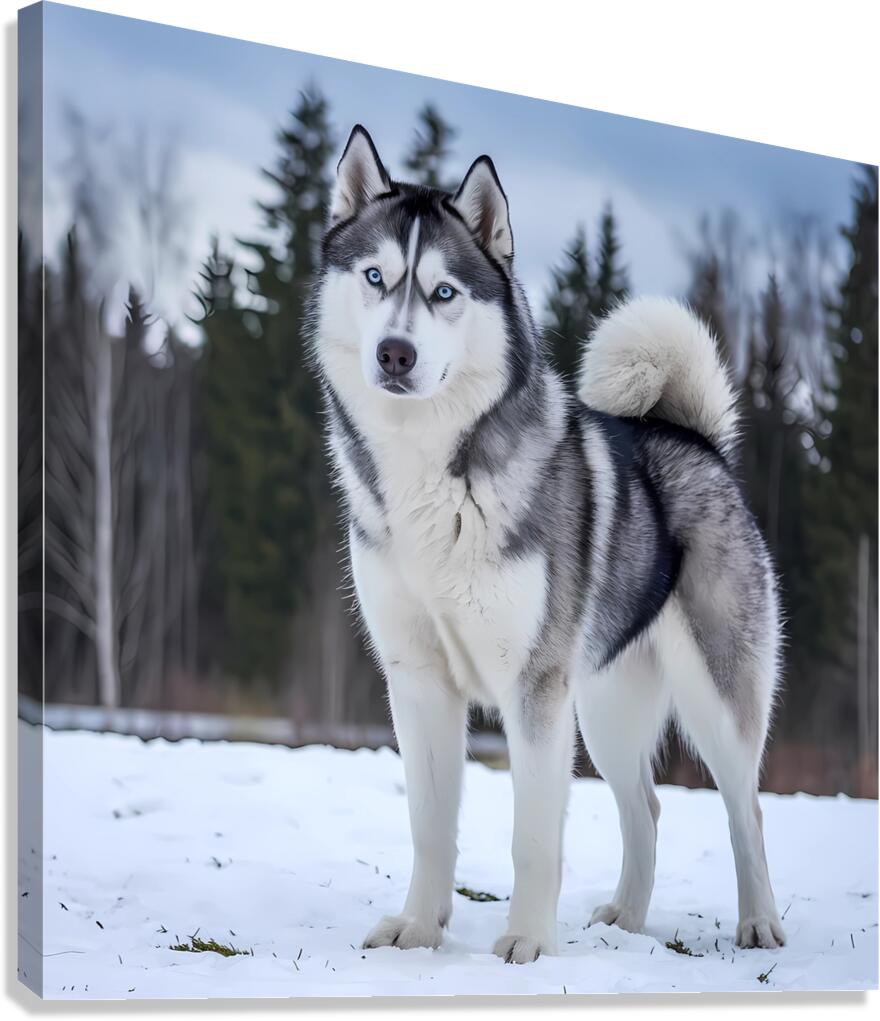 SIBERIAN HUSKY Canvas Print