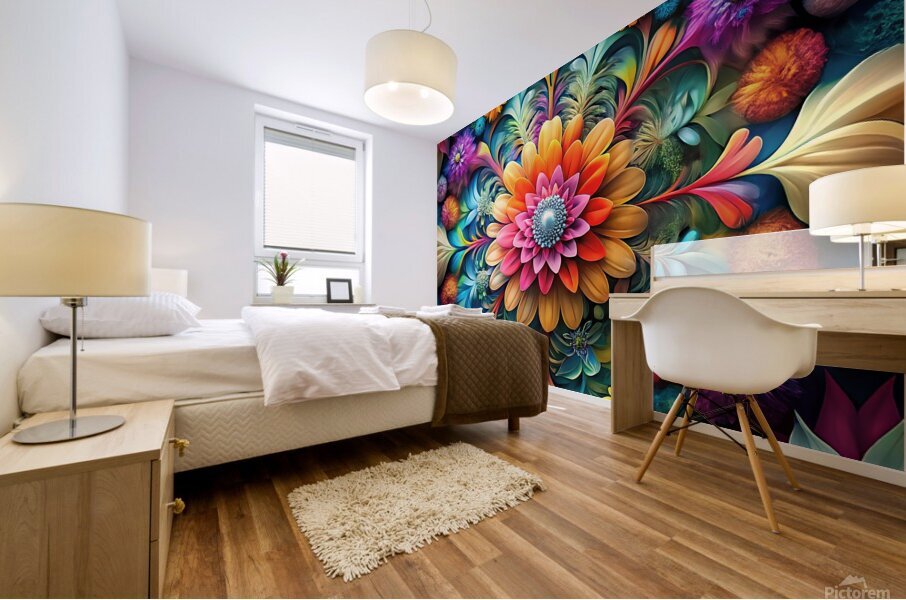 floral art Mural print
