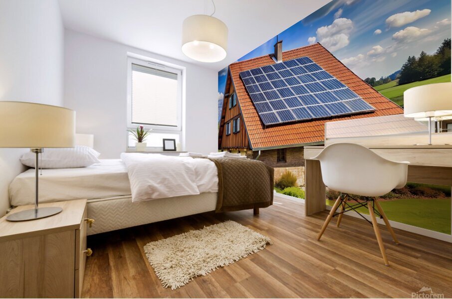 solar panels Mural print