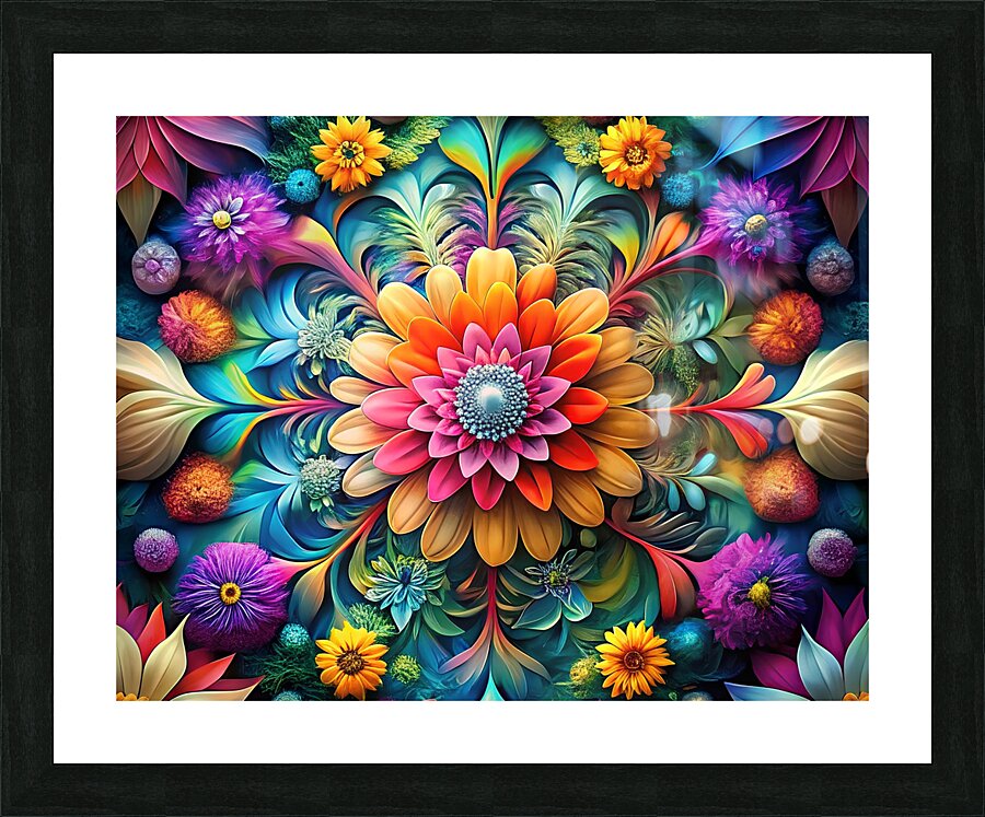 floral art Picture Frame print