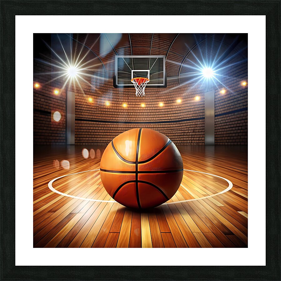   basketball background Picture Frame print