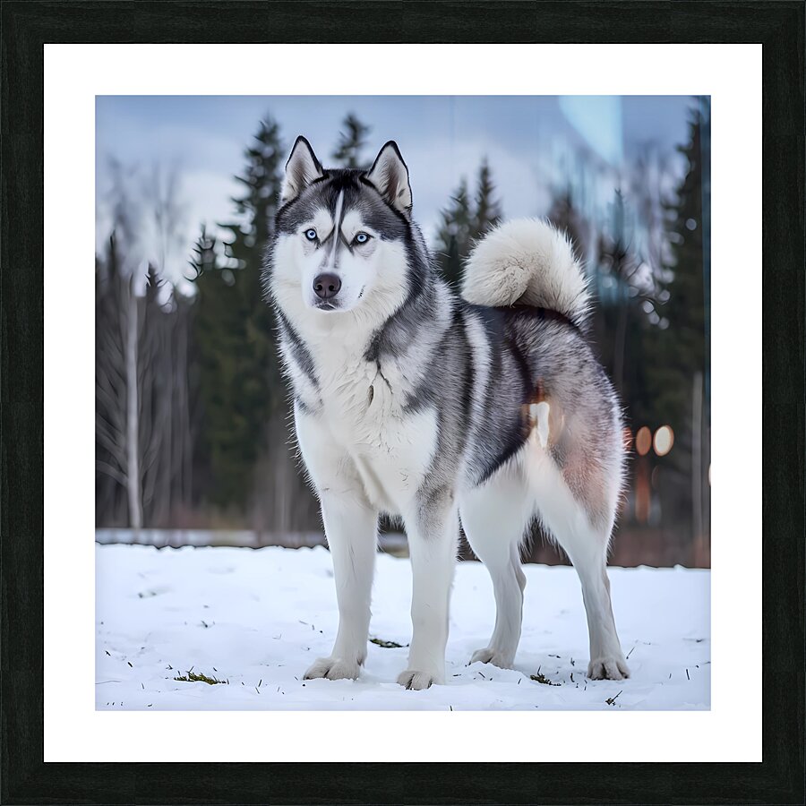 SIBERIAN HUSKY Picture Frame print