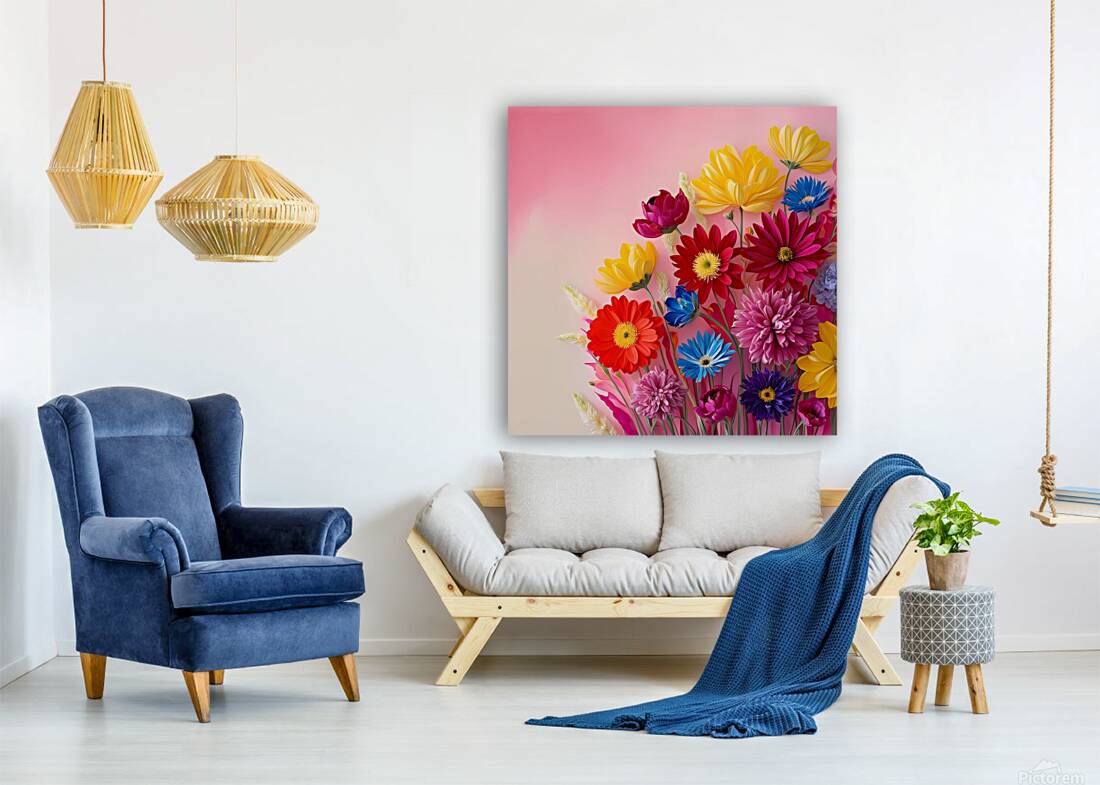  A vibrant soft pink background  Reproduction