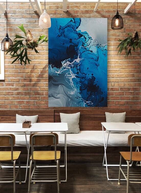 abstract art background sea water fluid by rassam