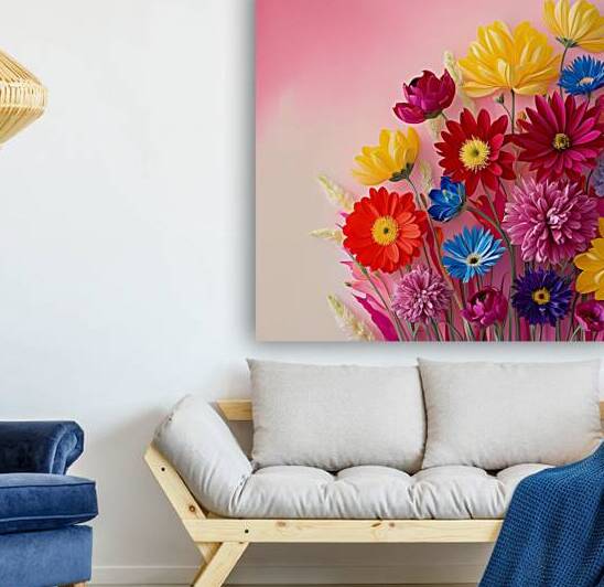  A vibrant soft pink background  by rassam