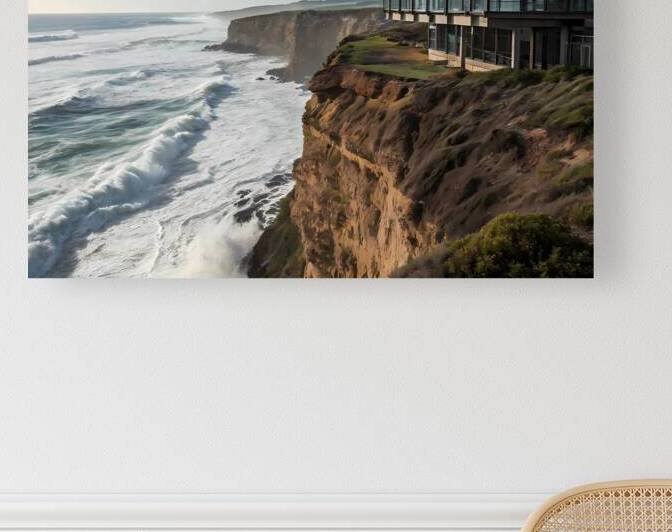  on a high cliff next to the sea  a house was built by rassam
