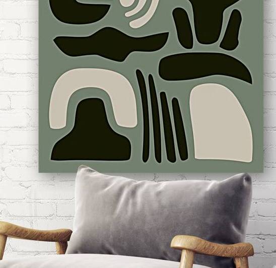 an abstract bohemian wall art print  by rassam