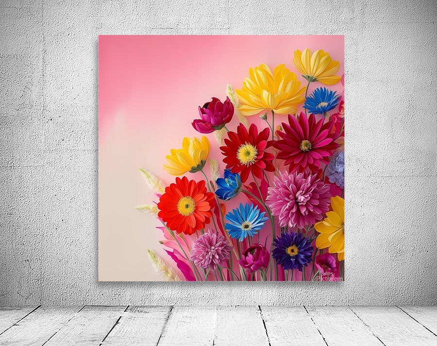  A vibrant soft pink background  Wall Preview