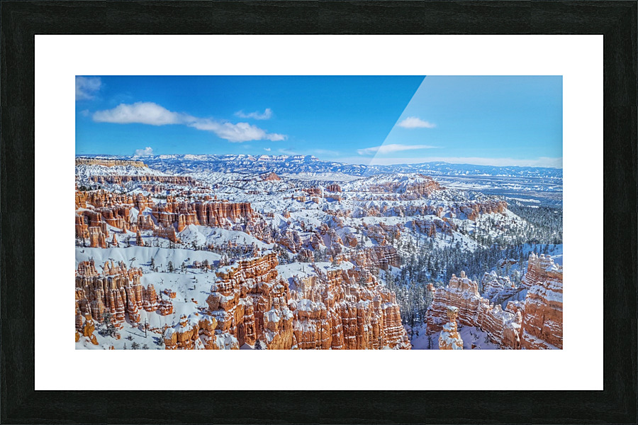 Winterland Bryce Canyon Picture Frame print