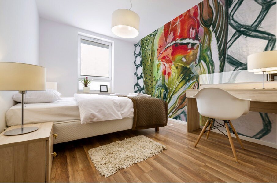 Metallic Steel Mural print