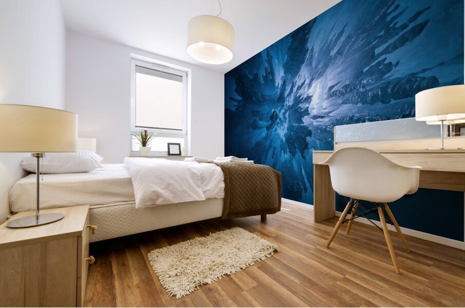 Blue Ice Mural print
