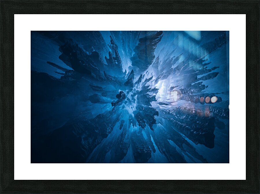 Blue Ice Picture Frame print